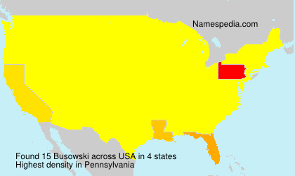 Surname Busowski in USA Surname Busowski in USA