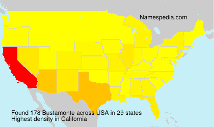 Surname Bustamonte in USA Surname Bustamonte in USA