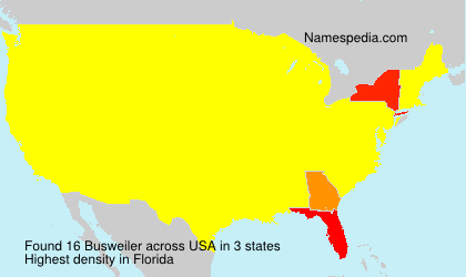 Surname Busweiler in USA Surname Busweiler in USA