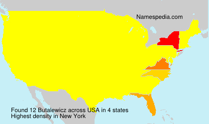 Surname Butalewicz in USA Surname Butalewicz in USA