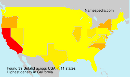 Surname Butalid in USA Surname Butalid in USA