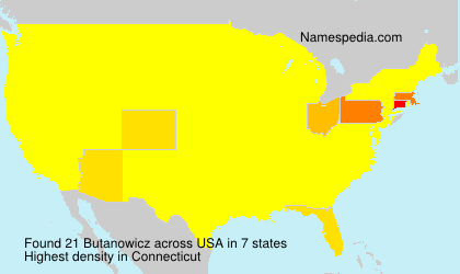 Surname Butanowicz in USA