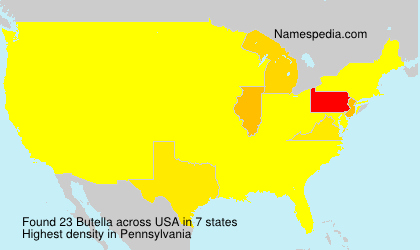Surname Butella in USA Surname Butella in USA