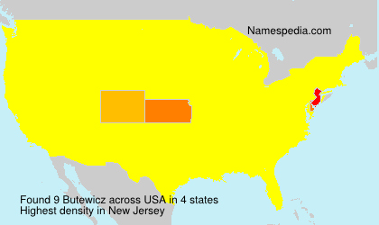 Surname Butewicz in USA Surname Butewicz in USA