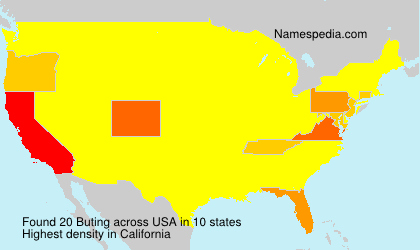 Surname Buting in USA Surname Buting in USA