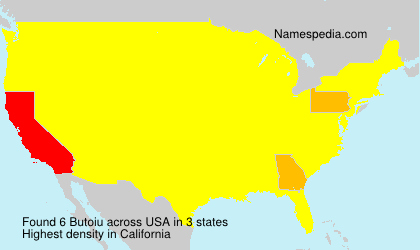 Surname Butoiu in USA Surname Butoiu in USA