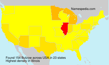 Surname Butzow in USA