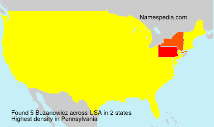 Surname Buzanowicz in USA Surname Buzanowicz in USA