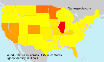 Surname Buzick in USA Surname Buzick in USA