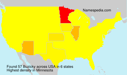 Surname Buzicky in USA