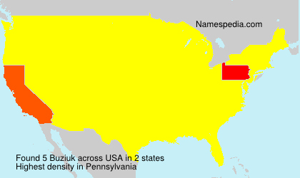 Surname Buziuk in USA Surname Buziuk in USA