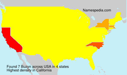 Surname Buzyn in USA Surname Buzyn in USA