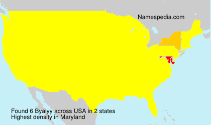 Surname Byalyy in USA
