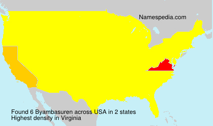 Surname Byambasuren in USA