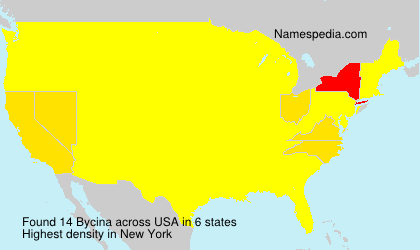 Surname Bycina in USA Surname Bycina in USA