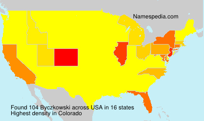 Surname Byczkowski in USA