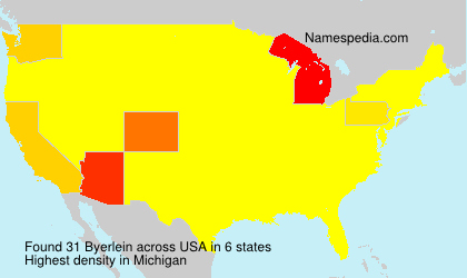 Surname Byerlein in USA