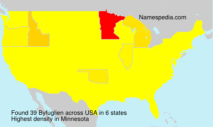 Surname Byfuglien in USA