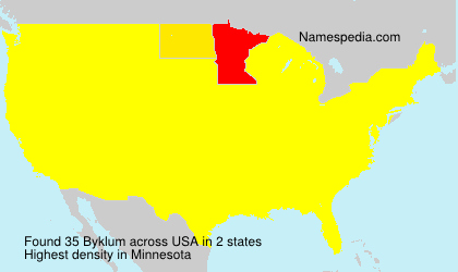 Surname Byklum in USA Surname Byklum in USA