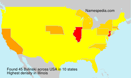 Surname Bylinski in USA Surname Bylinski in USA