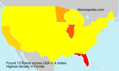 Surname Bymel in USA