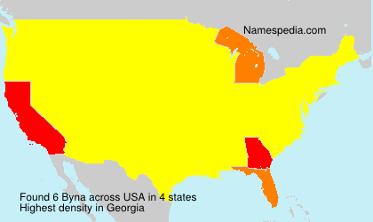 Surname Byna in USA Surname Byna in USA