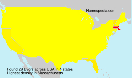 Surname Byors in USA Surname Byors in USA