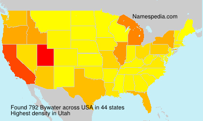 Surname Bywater in USA Surname Bywater in USA