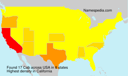 Surname Cab in USA Surname Cab in USA