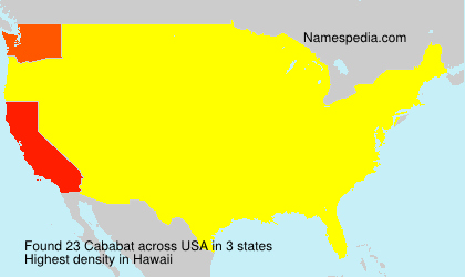 Surname Cababat in USA Surname Cababat in USA