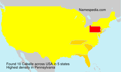 Surname Caballe in USA Surname Caballe in USA