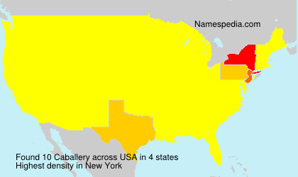 Surname Caballery in USA Surname Caballery in USA