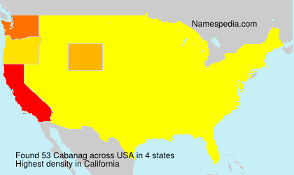 Surname Cabanag in USA Surname Cabanag in USA