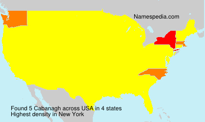 Surname Cabanagh in USA Surname Cabanagh in USA