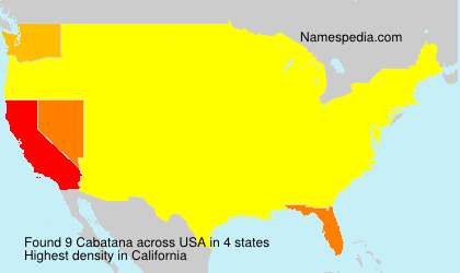 Surname Cabatana in USA Surname Cabatana in USA
