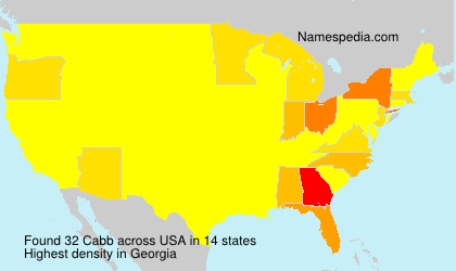 Surname Cabb in USA Surname Cabb in USA