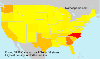 Surname Cabe in USA Surname Cabe in USA