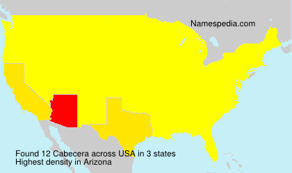 Surname Cabecera in USA Surname Cabecera in USA