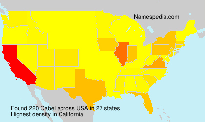 Surname Cabel in USA Surname Cabel in USA