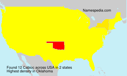 Surname Cabioc in USA Surname Cabioc in USA