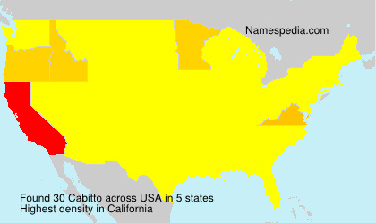 Surname Cabitto in USA Surname Cabitto in USA