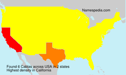 Surname Cablas in USA Surname Cablas in USA