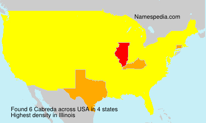 Surname Cabreda in USA Surname Cabreda in USA