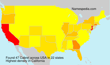 Surname Cabrel in USA Surname Cabrel in USA