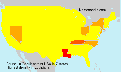 Surname Cabuk in USA Surname Cabuk in USA
