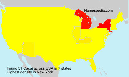 Surname Cacaj in USA Surname Cacaj in USA