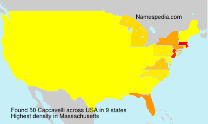 Surname Caccavelli in USA Surname Caccavelli in USA