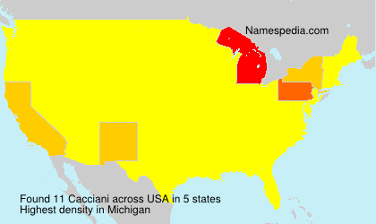 Surname Cacciani in USA Surname Cacciani in USA