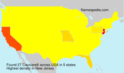 Surname Cacciarelli in USA Surname Cacciarelli in USA