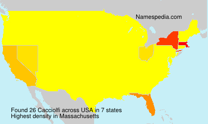 Surname Cacciolfi in USA Surname Cacciolfi in USA